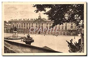 Carte Postale Ancienne Nancy L'Hôtel de Ville