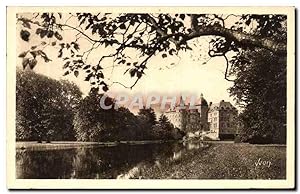Carte Postale Ancienne Château de Vizille Le Parc et le Piece d'eau