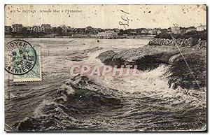 Carte Postale Ancienne Royan Grosse Mer a Pontaillac