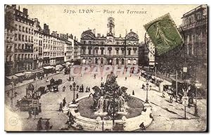 Carte Postale Ancienne Lyon Place des Terreaux