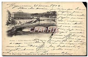 Carte Postale Ancienne Bayonne Le Pont Mayou Le Théâtre