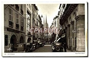 Carte Postale Ancienne Bayonne Rue Port Neuf