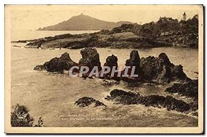 Carte Postale Ancienne Agay Les rochers de la Baumette
