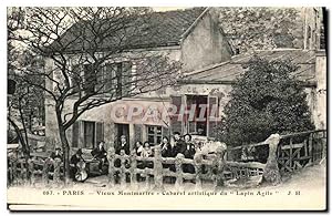Carte Postale Ancienne Paris Vieux Montmartre Cabaret artistique du Lapin Agîle