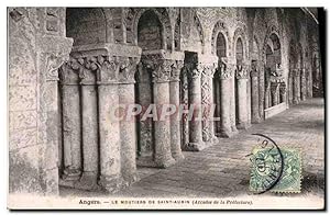Carte Postale Ancienne Angers Le Moutiers de Saint Aubin Arcades de la préfecture