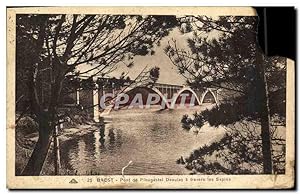 Carte Postale Ancienne Brest Pont de Plougastel Daouias a travers les Sapins