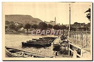 Carte Postale Ancienne Lac Annecy L'embarcadere