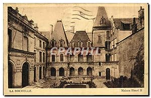 Carte Postale Ancienne La Rochelle Maison Henri ll