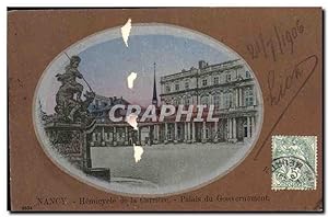 Carte Postale Ancienne Nancy Hemicycle de la Carriere Palais du gouvernement