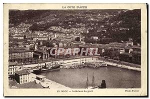 Carte Postale Ancienne Nice Intérieur du Port