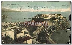 Carte Postale Ancienne Monaco vue générale Le Rocher
