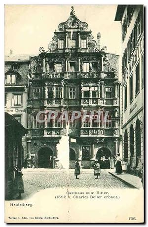 Carte Postale Ancienne Heidelberg Gasthaus Zum Ritter