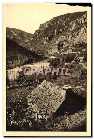 Carte Postale Ancienne Gorges du Tarn Les Groges apres la Malene