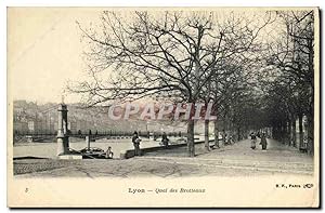 Carte Postale Ancienne Lyon Quai des Brotteaux