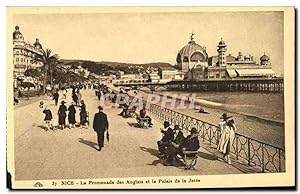 Carte Postale Ancienne Nice La Promenade des Anglais et le Palais de la Jetée