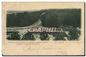 Carte Postale Ancienne Saint Cloud Parterre emplacement du château imperial detruit pendant la gu...
