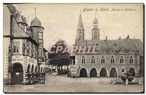 Carte Postale Ancienne Goslar a Harz Markt u Rathaus