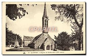 Carte Postale Ancienne Quimper L'Eglise de Kerfeunteun