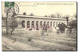 Carte Postale Ancienne Montpellier Jardin des Plantes La Grande serre