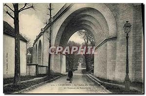 Carte Postale Ancienne Chartres La Viaduc du Chemin de Ver et l'avenue de Beaurepere