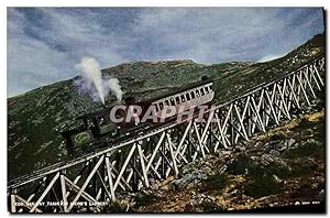 Carte Postale Ancienne Cog Railway Train On Jacobs Ladder Monut Washington White
