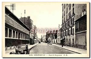 Carte Postale Ancienne Montrouge Rue de Bagneux Automobile Citroen