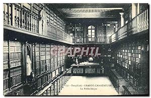 Carte Postale Ancienne Dauphine Grande Chartreuse La Bibliotheque