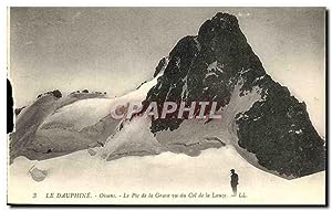Carte Postale Ancienne Le Dauphine Oisans Le Pic de la Grave vu du Col de la Lauze