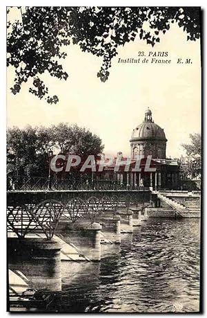 Carte Postale Ancienne Paris Institut de France