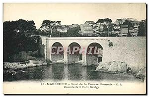 Carte Postale Ancienne Marseille Pont de la Fausse Monnaie