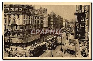 Carte Postale Ancienne Marseille La Canebiere Tramway
