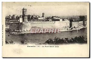 Carte Postale Ancienne Marseille Le Fort Saint Jean
