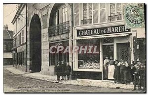 Carte Postale Ancienne Nanterre Rue de St Germain Offert par la laiterie du château de Mareil Cre...