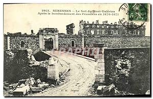 Carte Postale Ancienne Suresnes Le Fort du Mont Valerien apres le bombardement des prussiens en 1...