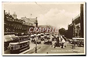 Carte Postale Ancienne Princes Street From The West Glosgow