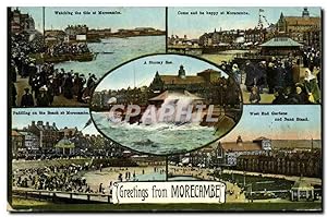 Carte Postale Ancienne Greetings from Morecambe