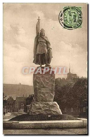 Carte Postale Ancienne Winchester King Alfred Statue