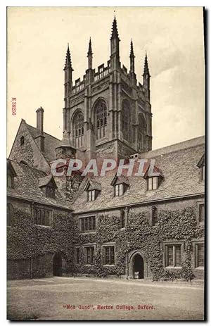 Carte Postale Ancienne Mob Quand Merton College Oxford