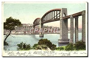 Carte Postale Ancienne Plymouth Saltash Bridge