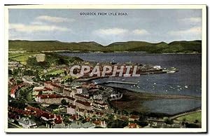 Carte Postale Ancienne Gourock from Lyle Road