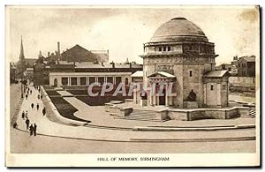 Carte Postale Ancienne Hall of Memory Birmingham