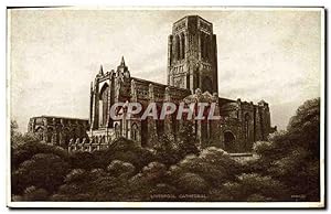 Carte Postale Ancienne Liverpool Cathedral