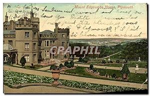 Carte Postale Ancienne Mount Edgcumbe House Plymouth