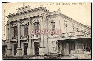 Carte Postale Ancienne Tonkin Haiphong Théâtre Façade