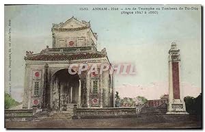 Carte Postale Ancienne Indochine Annam Hue Arc de triomphe au tombeau de Tu Duc