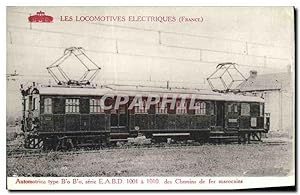 Carte Postale Ancienne Train Locomotive electrique Automotrice Bo Bo serie EABD des chemins de fe...
