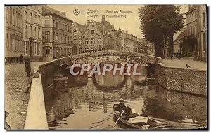 Carte Postale Ancienne Bruges Pont des Augustins