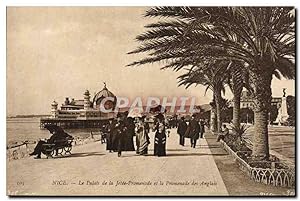 Carte Postale Ancienne Nice La Palais de la Jetée Promenade et la Promenade des Anglais