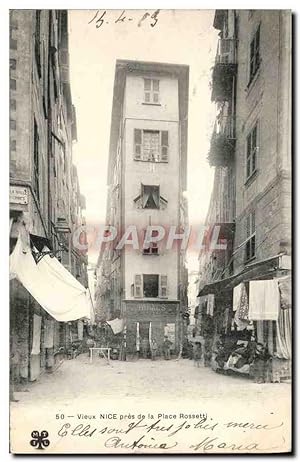 Carte Postale Ancienne Vieux Nice pres de la Place Rossetti