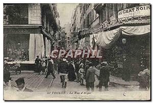 Carte Postale Ancienne Toulon La Rue d'Alger